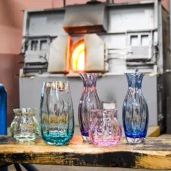 Artisan Dewdrop Iron Blue Vase -Dartington Shop artisan group 02 1