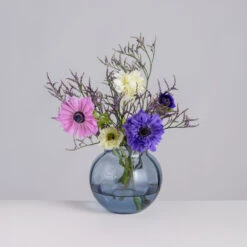 Florabundance Anemone Vase -Dartington Shop florabundance anemones blue squarre 1