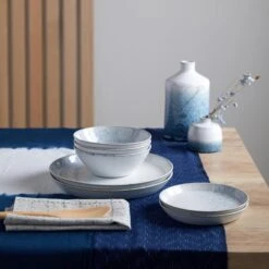 Denby - Kiln Blue Set Of 4 Cereal Bowls -Dartington Shop kiln blue 12pc dinner set 79761 max size 2000px rgb