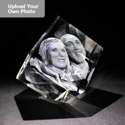 Medium Laser Photo Gift Block - Diamond (Free Text Engraving Available)