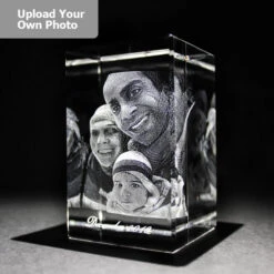 Medium Laser Photo Gift Block - Tower (Free Text Engraving Available) -Dartington Shop laser tower3