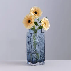 Marguerite Tall Vase Ink Blue