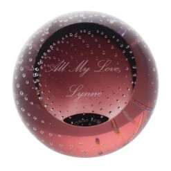 Personalised Heather/Brown Paperweight -Dartington Shop pb73 paperweights heather co 2 personalised 1 1