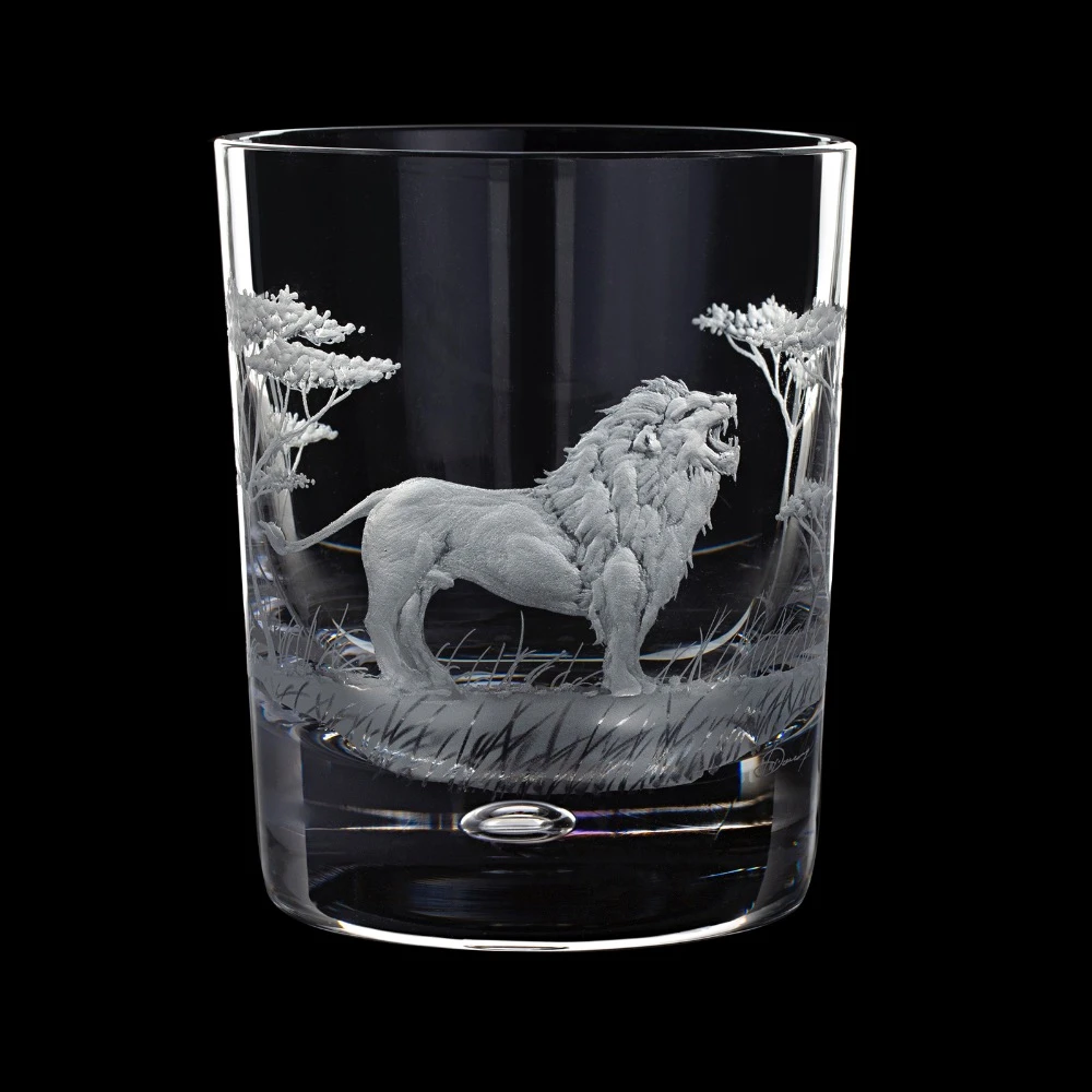 Hand Engraved Majestic Wildlife Lion Tumbler 1 Hand Engraved Majestic Wildlife Lion Tumbler