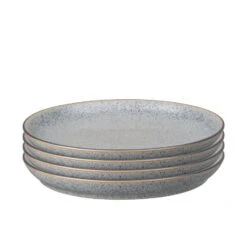 Denby - Studio Grey 4 Piece Medium Coupe Plate Set