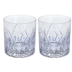 Swish Double Old Fashioned Whisky Glass, Set Of 2