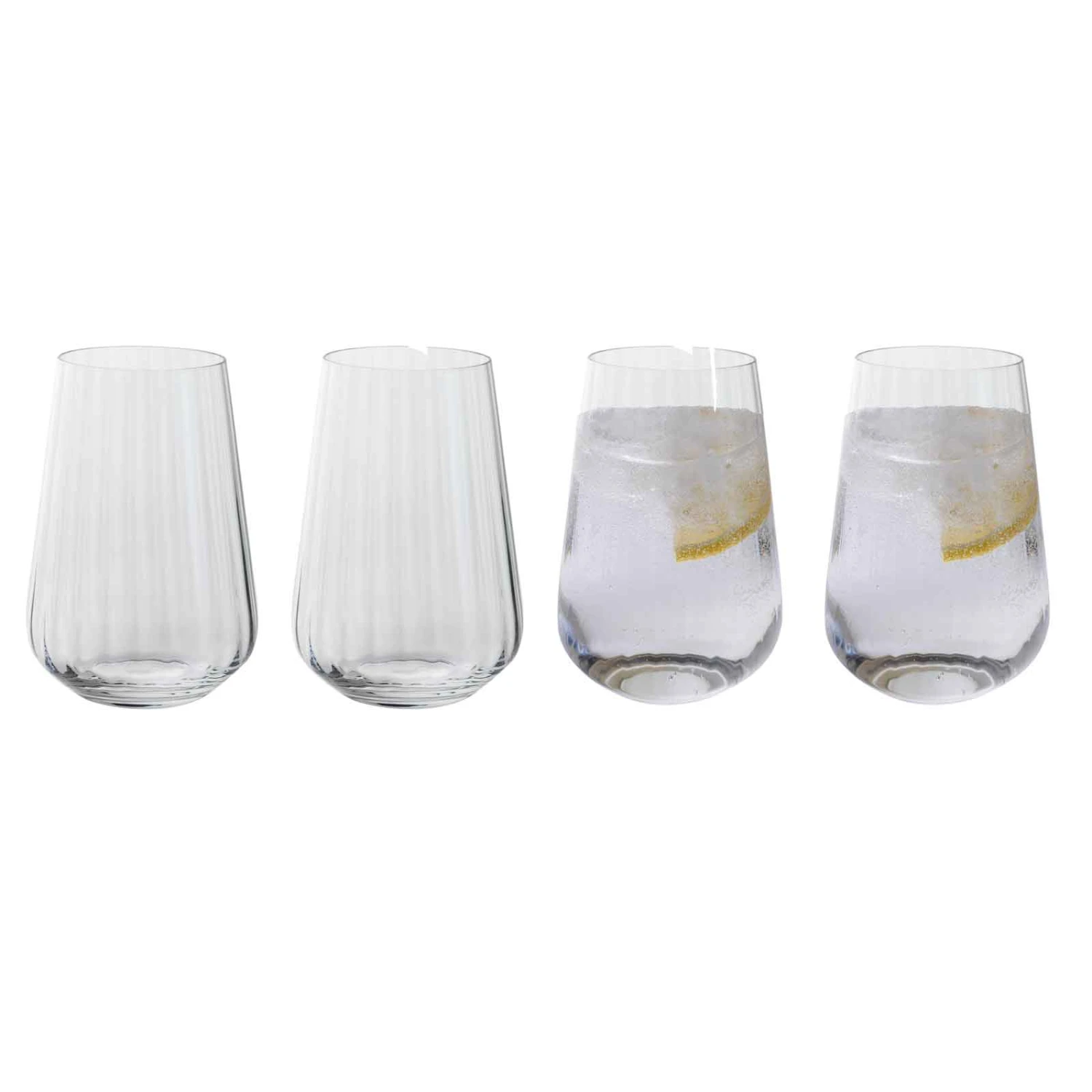Cheers! Optic Tall Tumbler, Set Of 4 1 Cheers! Optic Tall Tumbler, Set Of 4