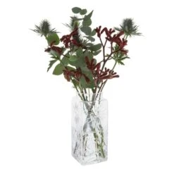 Marguerite Tall Vase Clear -Dartington Shop va3424 cl marguerite clear tall co 1 1